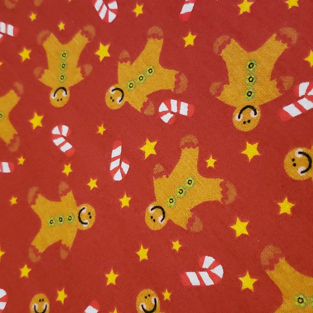 Christmas fabric gingerbread men